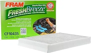 FRAM Fresh Breeze Cabin Air Filter Replacement for Car Passenger Compartment w/Arm and Hammer Baking Soda,Easy Install,CF10435 for Select Land Rover and Volvo Vehicles,white,12.25