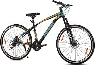 LEADER 700C 21 Speed Hybrid City Cycle | Free Pan India Installation| Dual Disc Brake and Front Suspension Ideal for 12+ Years