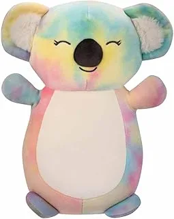 Squishmallows HugMee Katya Rainbow Tie-Dye Koala Soft Toy, 25 cm Size