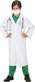 WIDMANN Sancto Children's Doctor Costume Small 5-7 Years (128 cm) for Hospital Medical Scientific Dress Luxury