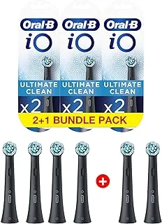 Oral-B iO RB CW-2 x 3 Set - 6 Brush Head Set - Ultimate Clean Replacement Brush Heads Refill for Electric Rechargeable, White