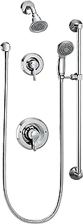 Moen T8342 Commercial Posi-Temp Pressure Balancing Shower and Handshower Trim, Valve Required, Chrome