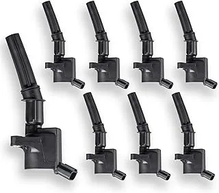 ENA Set of 8 Curved Boot Ignition Coil Pack Compatible with Ford Lincoln Mercury 4.6L 5.4L V8 Replacement for DG508 C1454 C1417 FD503 1L2U12029AA I2LU-12A388-AA C1417 DG473 DG481 DG491