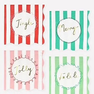 Meri Meri Striped Small Napkins 16-Pieces Pack