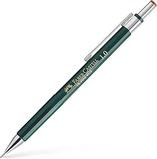 قلم رصاص ميكانيكي Faber-Castell TK-Fine 9713 0.35 مم، غلاف رصاص قابل للسحب بالكامل، مع ممحاة مدمجة مصنوعة في ألمانيا، عبوة من 10 قطع، 136300