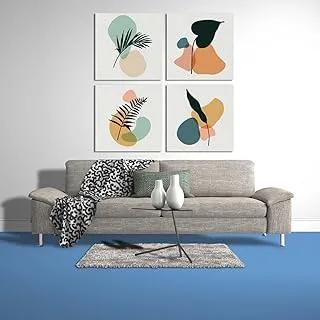 Simple And Relaxed, Canvas wall art, Multicolour, Canvas, 4 Pieces, 60 x 60 By(BPA®)