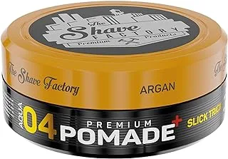 The Shave Factory Premium hair styling Pomade 150ml 04 Slick Trick with Argan Extra Hold Extra Shine