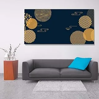 Planets expression, Canvas wall art, Multicolour, Canvas, 1 Piece, 150 x 75 cm By(BPA®)