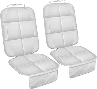 Car Seat Protector for Child Car Seat, Waterproof 600D Fabric Carseat Seat Protectors with 2 Large Pockets and Non-Slip Backing- Not Easy to Fade