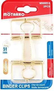 Motarro MN005-9 Binder Clips, 2-Pack, Silver