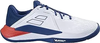 Babolat Propulse All Court Men Grey/Aero Men Tennis Shoes mens Babolat Men's Propulse Fury All Court Tennis Shoes, White/Estate Blue/Red (US Men's Size 9.5)