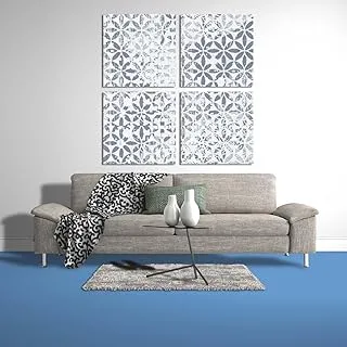 Shading Spots, Canvas wall art, Blue, Canvas, 4 Pieces, 50 x 50 By(BPA®)