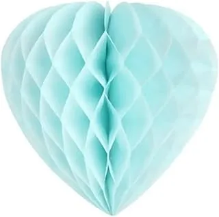 Italo Heart Shaped Decorative Paper 3-Piece Set, Blue