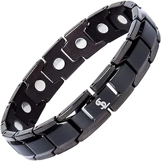 Elegant Titanium Magnetic Therapy Bracelet Pain Relief for Arthritis and Carpal Tunnel