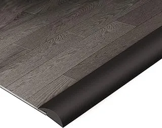 BNELL Carpet & Floor Edging Trim Strip,Self Adhesive-PVC Floor Transition Strip,Thresholds for Doorways with a Height Less Than 3 MM (6.56FT_Black)