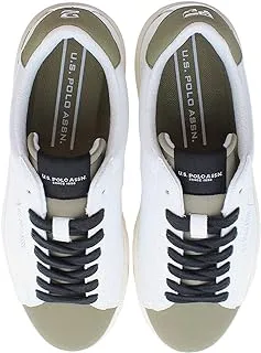 U.S. Polo Assn. U.S.POLO ASSN. Men's SHOES,WHITE/OLIVE,45 EU