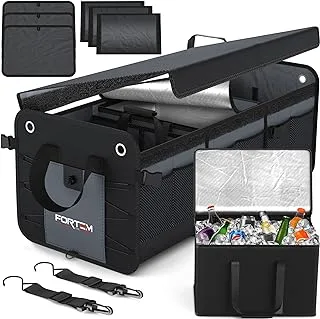 FORTEM Trunk Organizer V3 with Cooler Grey, 3 Compartments w/Cooler(FRTM-TO-V3-COOL-GREY)