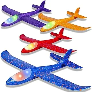 IJO 4 Pack LED Light Airplane Toys-17.5