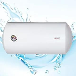 Zenith Water Heater, Horizontal, Easy Maintenance, External Temperature Regulation, Enameled Steel Tank, Energy Efficient 230V, 5 Years Warranty Made in UAE (1.5 KW/ 100 LTRS)