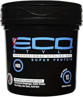 (470ml) - Eco Style Styling Gel Super Protein, Black, 470ml