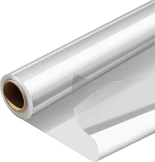 Large Clear Cellophane Wrap Roll (100 CM Tall x 50 Metres Long) Thick Gift Wrapping Roll, Ideal For Gifts, Birthday, Flowers And Craft - 1 Roll