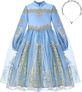 Party Centre - Disney Golden Princess Cinderella Prestige Dress Up Costume with Headpiece, X-Small (3T-4T)