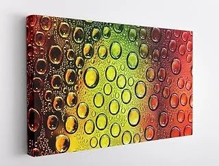 BPA® Colorful Waterdrops Canvas For Home And Office Décor (31x40)