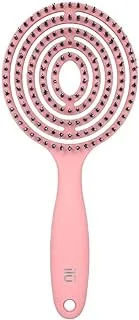 TB TOOLS FOR BEAUTY Ilu Lollipop Candy Detangling Hair Brush for Combing Dry and Wet Hair (Pink)