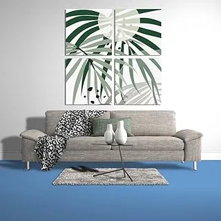 Palm Rays, Canvas wall art, Green, Canvas, 4 Pieces, 60 x 60 By(BPA®)