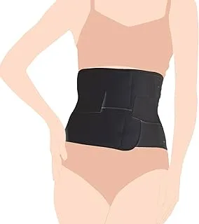 SUNVENO Abdominal Support Maternity Cross Grip Belly Wrap - Black, M