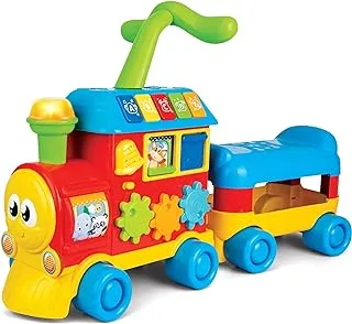 Winfun Learning Train | 2-In-1 Ride-On And Push Walker | Light Up Buttons, Sounds Promote Learning And Development | Suitable For Boys And Girls Age 1 – 3 Years