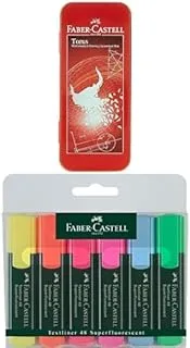 Faber-Castell TORUS MATHEMATICAL SET 9PC + Classic Highlighter Wallet Of 6