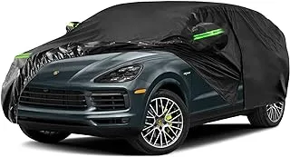 Waterproof Car Cover Replace for 2009-2022 Porsche Cayenne, 6 Layers All Weather Full Car Covers with Zipper Door & Windproof Bands for Snow Rain Dust Hail Protection (Cayenne)