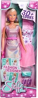 Simba 105733677 Steffi Love Designer Toy Doll with a 13-Piece Fashion Set, Create Over 30 Different Outfits, 29 cm, from 3 Years