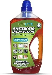 Ecolyte+ Premium Antiseptic Disinfectant Liquid for Effective Germ Protection Antibacterial & Personal Hygiene, Versatile And Effective, Used in Bathing and Laundry, (1 Liter)