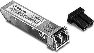 TRENDnet SFP Multi-Mode LC Module, Up To 550m (1800 Ft), Mini-GBIC, Hot Pluggable, IEEE 802.3z Gigabit Ethernet, Supports Up To 1.25 Gbps, Lifetime Protection, Silver, TEG-MGBSX