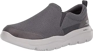 Skechers Go Walk Evolution Ultra - حذاء مشي لا تشوبه شائبة للرجال، رمادي (فحمي)، 42.5 EU X-Wide