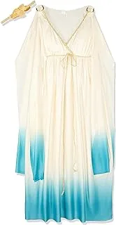 Fun World Plus Size Greek Goddess Costume, Crème/Light Blue, 16W-24W