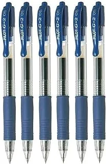 Pilot G2 Blue Extra Fine Gel Ink 0.5mm Nib Tip (Pack Of 6)