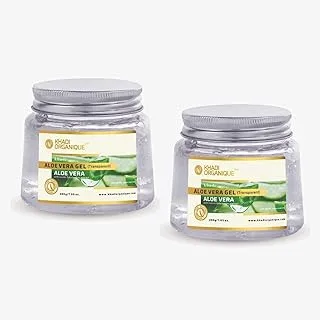 Khadi Organique Aloe Vera Gel (transparent and Natural), pack of 2X200Gms