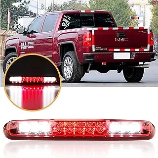 3rd Third Brake Light for 2007-2013 Chevy Silverado/GMC Sierra 1500 2500HD 3500HD LED Cargo Light Center High Mount Lamp (Red)