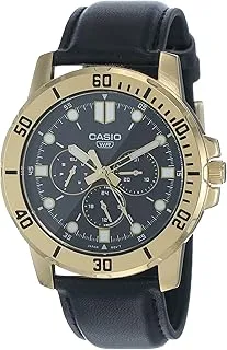 Casio Men's Watch - MTP-VD300GL-1EUDF Black Dial, Black Band