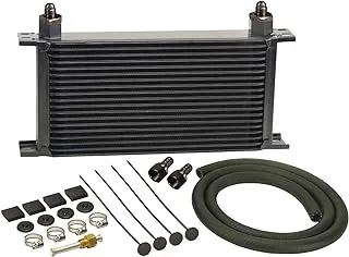 Derale 13403 Series 10000 Stacked Plate Transmission Oil Cooler 19 Row,Black