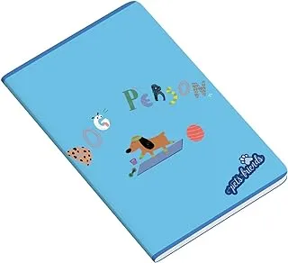 Ambar 48 Sheets 90 GSM Pet Person Boy Exercise Note Book, A4 Size, Blue/Green