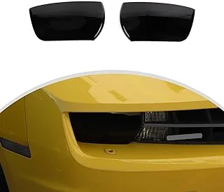 CheroCar Compatible with Camaro Headlight Cover Head Lamp Guard Protector Trim Exterior Accessories Compatible with 2010-2015 Chevrolet Camaro