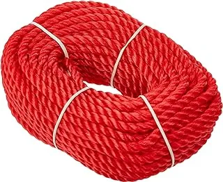 Alsaqer Plastic Rope 35 Yards Length 8 mm Diameter | High-Strength Nylon Rope for Docks, Marine Mooring Lines, Camping, Climbing, Rescue and Multipurpose, Mix Colours Yellow,Blue,Red,Orange and Green