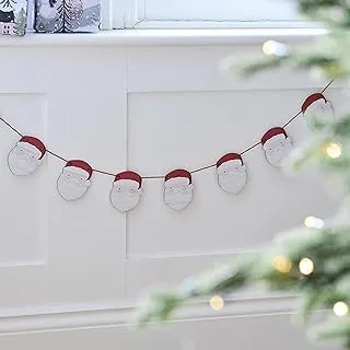 Wooden Santa Bunting