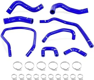 Mishimoto MMHOSE-TTN-04BL Silicone Radiator & Heater Hose Kit, Compatible With Nissan Titan 5.6L 2004-2014, Blue