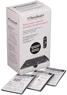 THERABAND Professional Special Heavy Resistance Bands Dispenser Box, 50-Yard Length, Black