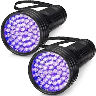 Mumoo Bear 51 Led Ultraviolet Blacklight Urine Detector, Black, Pack Of 2